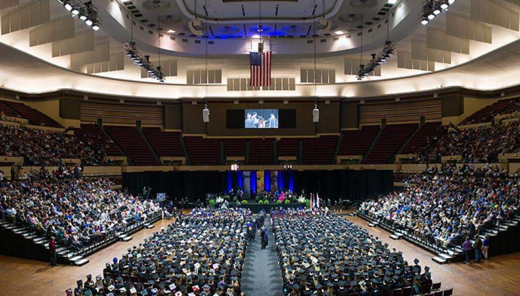 View from the Commencement ceremony